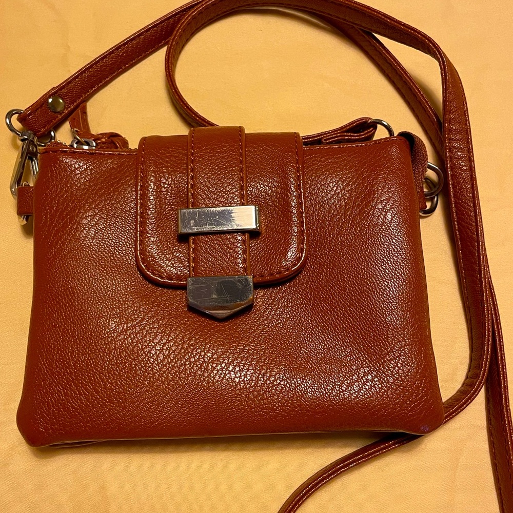 Charming Charlie Faux Leather Crossbody Clutch